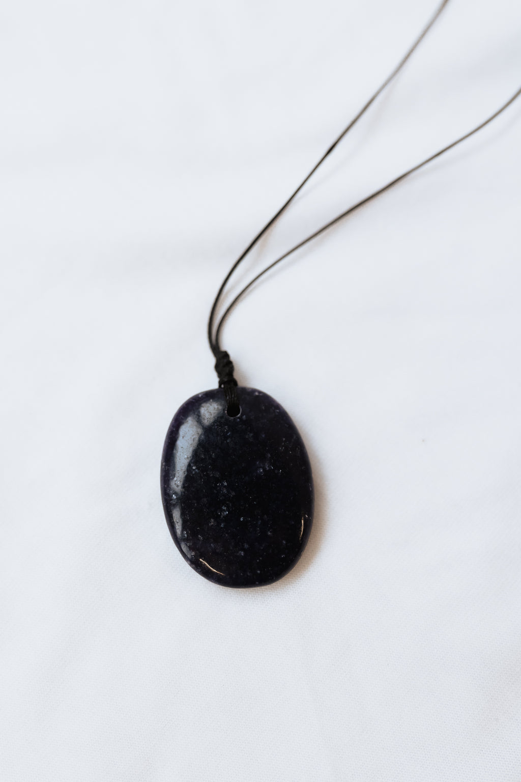 Lepidolite Crystal Pendant with adjustable cord #A | Calm • Balance • Transition