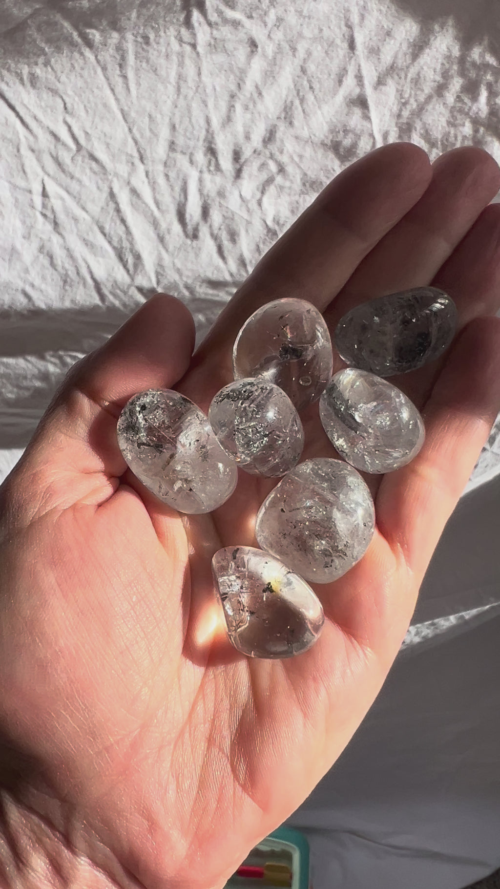 Tibetan Quartz Crystal Tumble Stone | Energy Cleanse • Reset • Higher Guidance