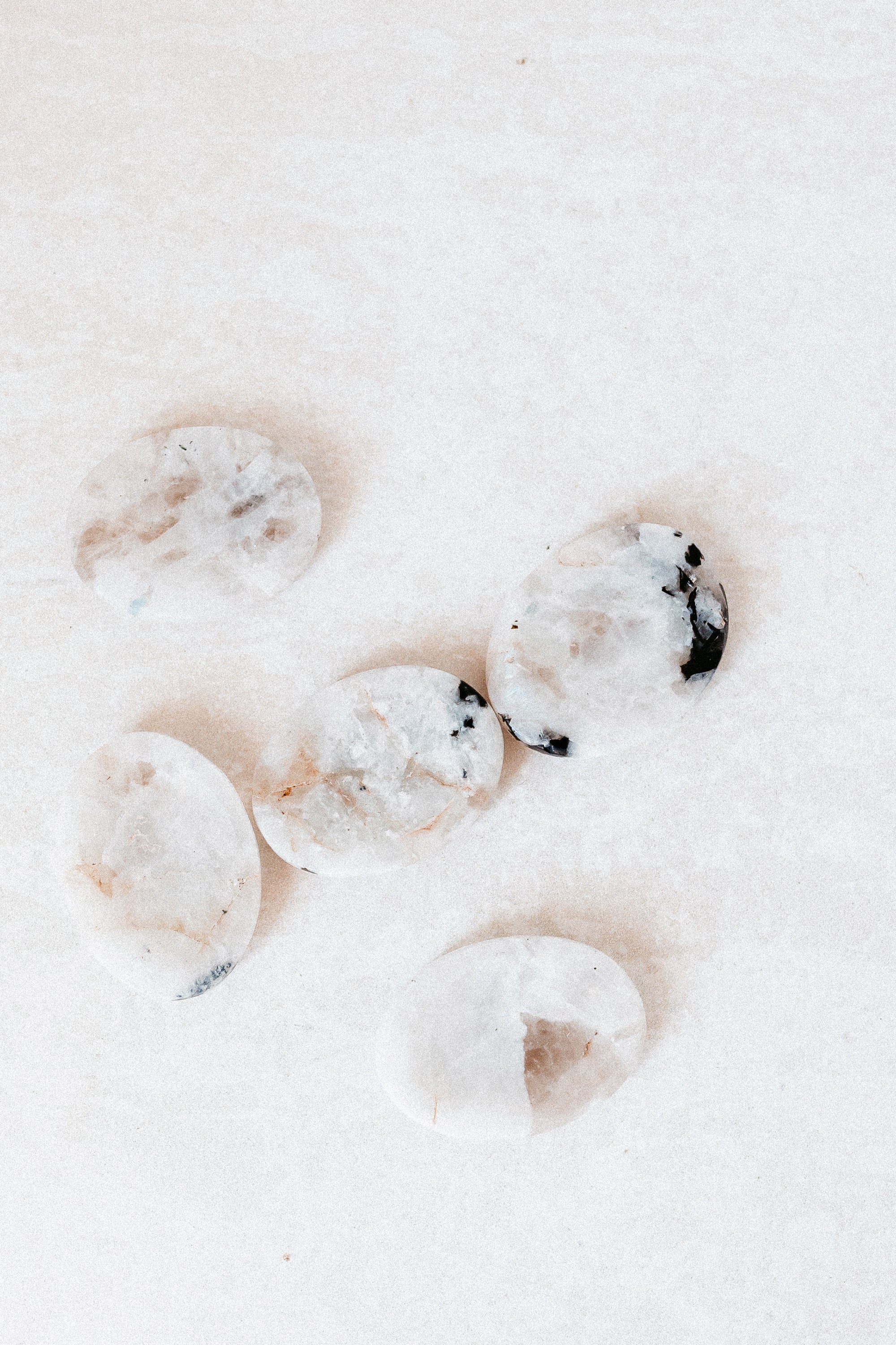 Rainbow Moonstone Crystal Worry Stone | The Stone of Divine Feminine Flow & Intuitive Alignment