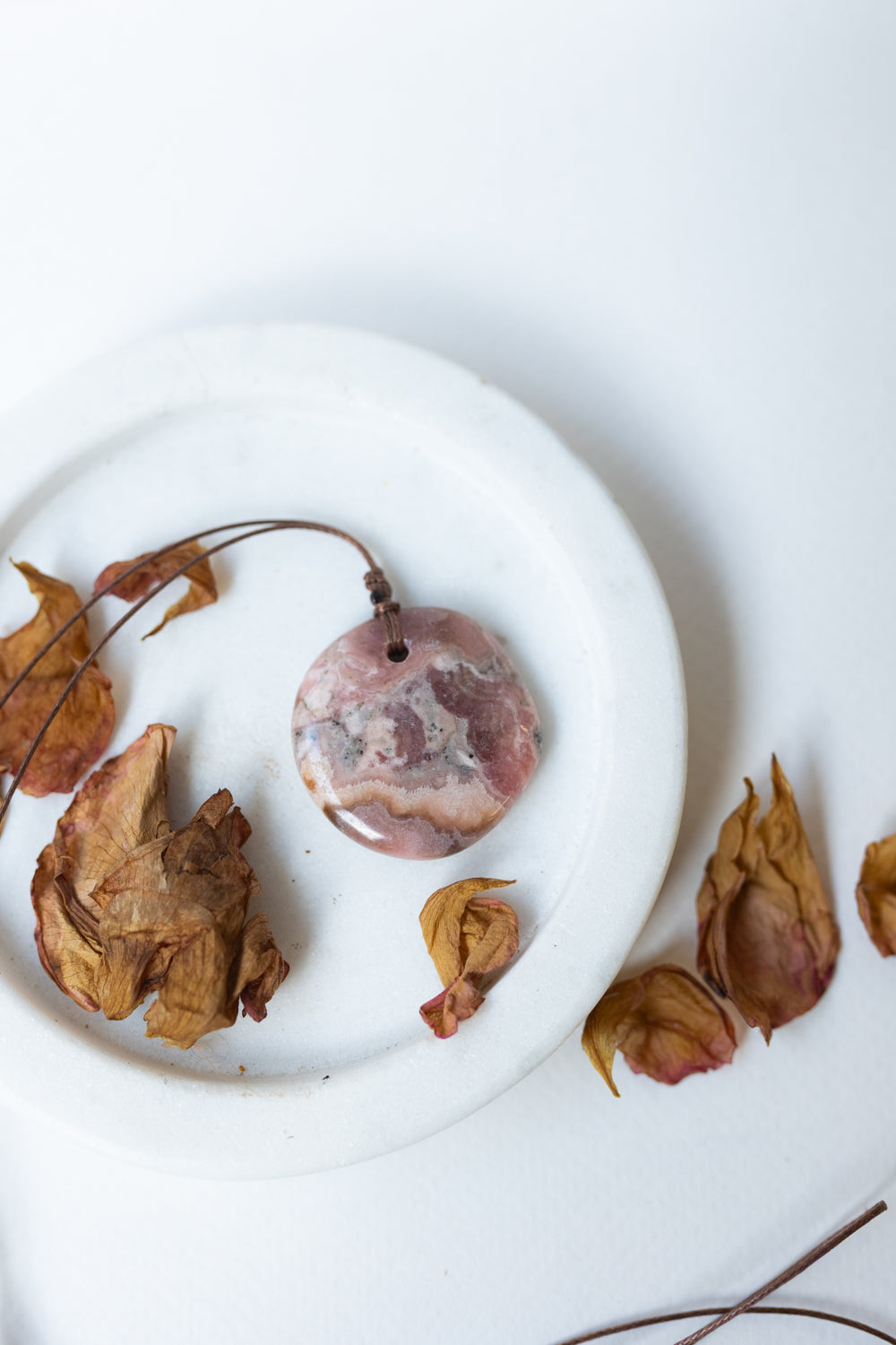 Rhodochrosite Crystal Pendant #1 | Love • Healing • Integration