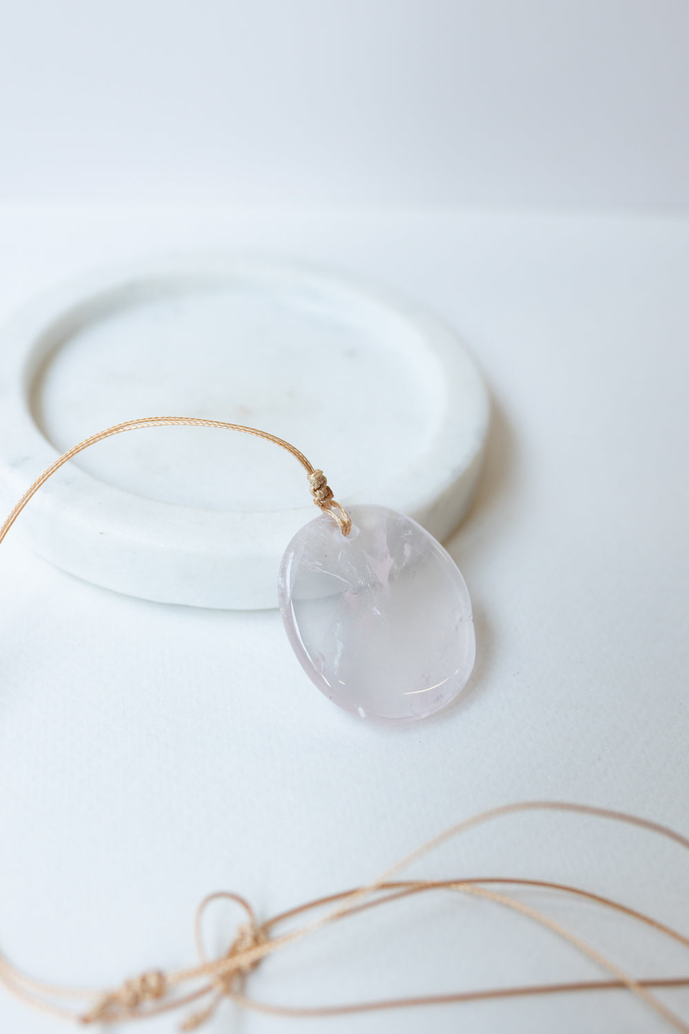 Rose Quartz Crystal Pendant #1 | Love • Healing • Compassion