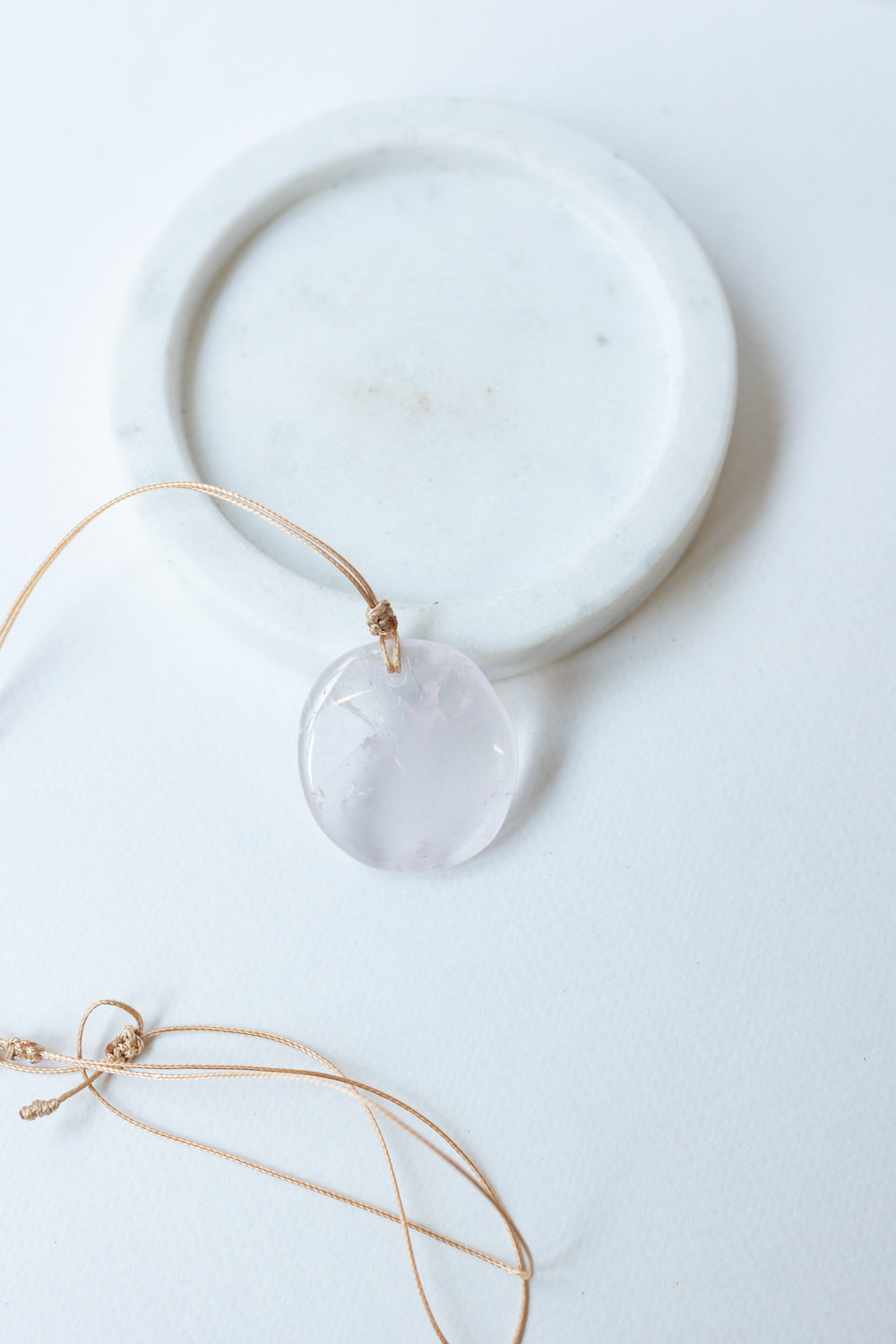 Rose Quartz Crystal Pendant #1 | Love • Healing • Compassion