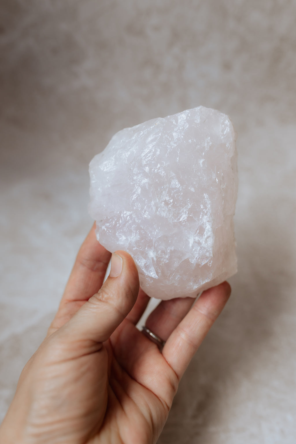 Rose Quartz Flat Piece #A | Unconditional Love • Heart Healing • Self-Love