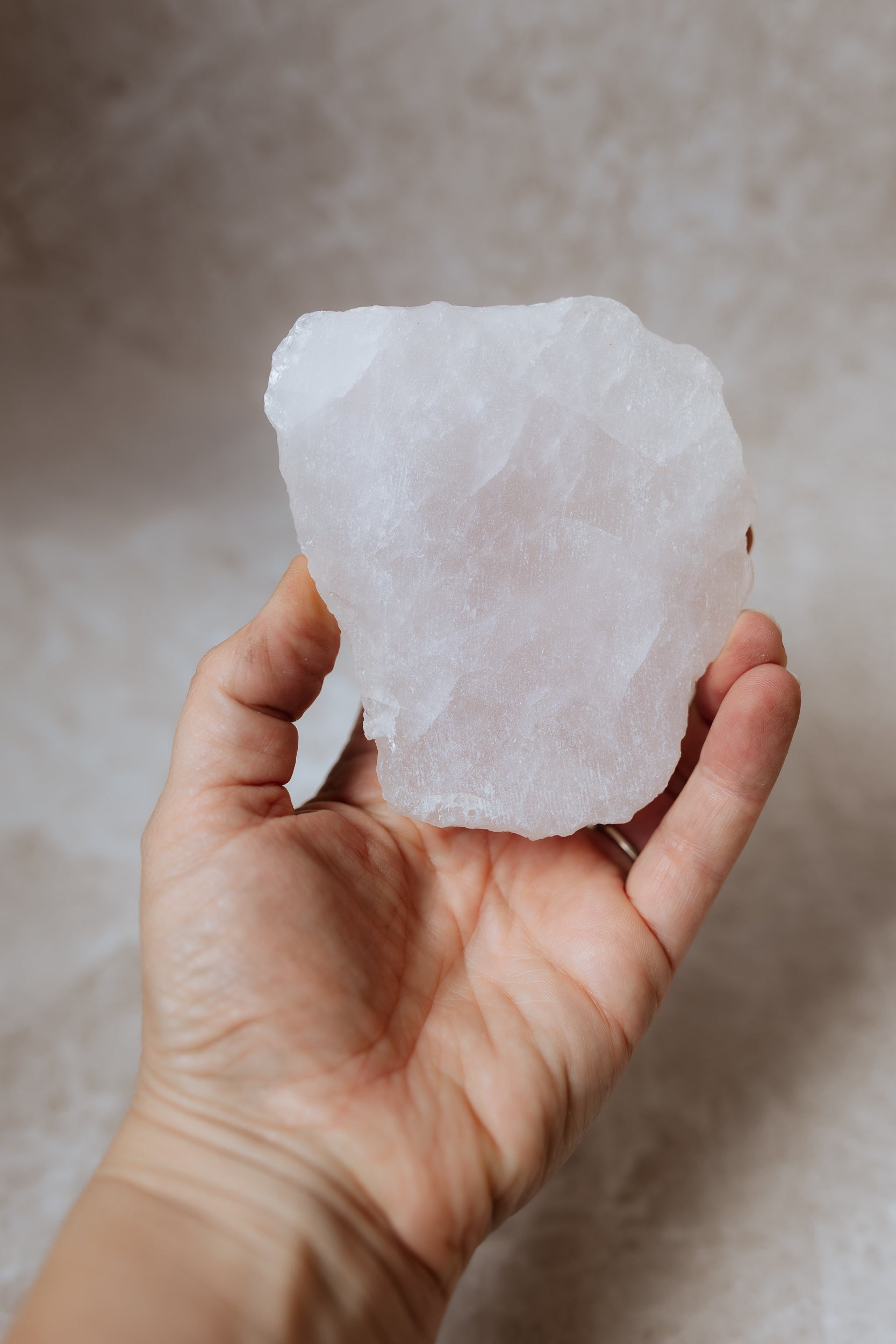 Rose Quartz Flat Piece #A | Unconditional Love • Heart Healing • Self-Love