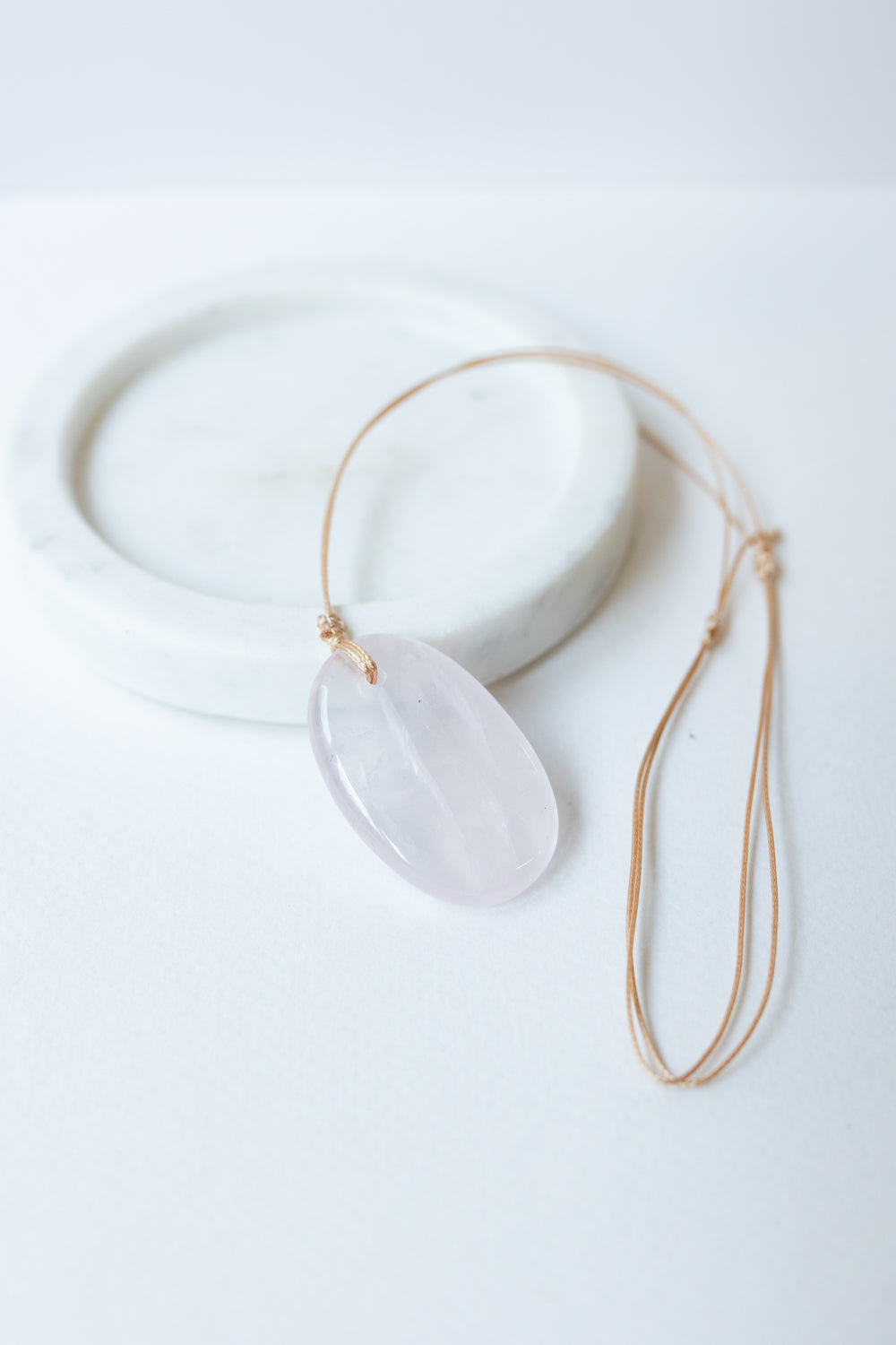 Rose Quartz Crystal Pendant #2 | Love • Healing • Compassion