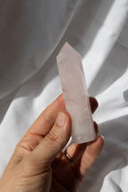 Rose Quartz Crystal Point #O1 | Love • Healing • Compassion
