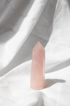 Rose Quartz Crystal Point #O2 | Love • Healing • Compassion