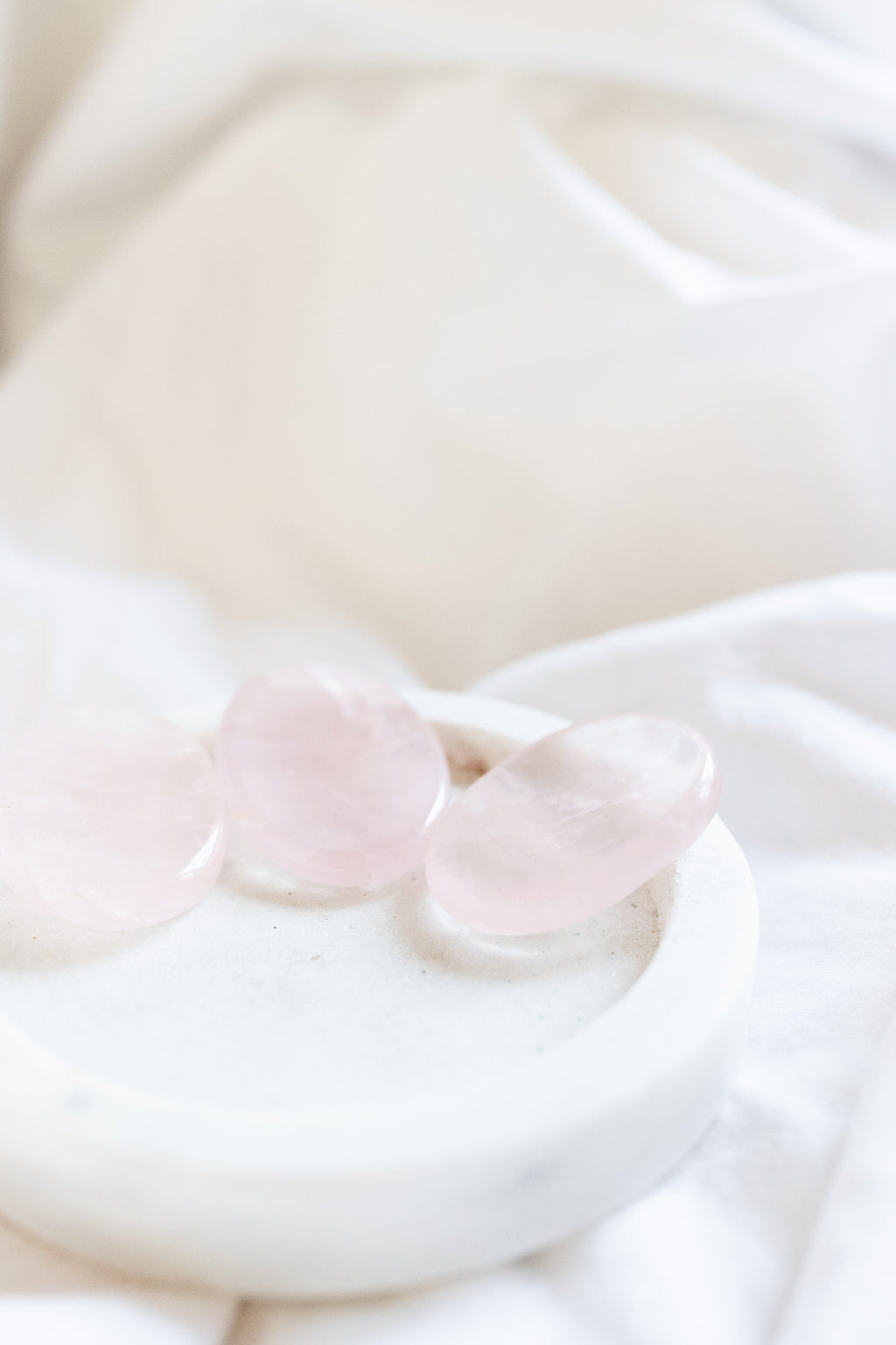 Rose Quartz Crystal Worry Stone | Love • Healing • Compassion