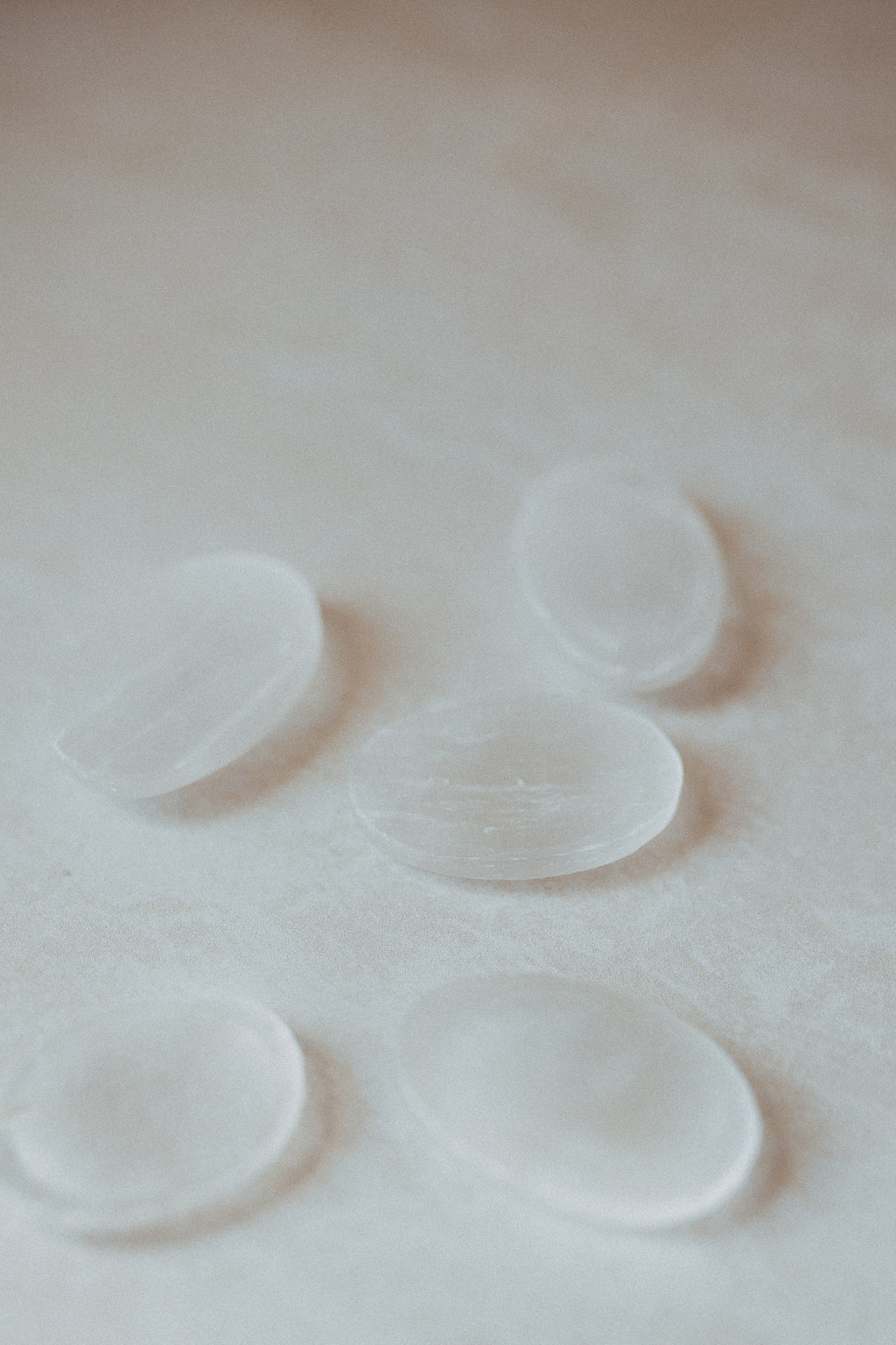 Selenite Crystal Worry Stone | The Stone of Divine Light & Energetic Purification