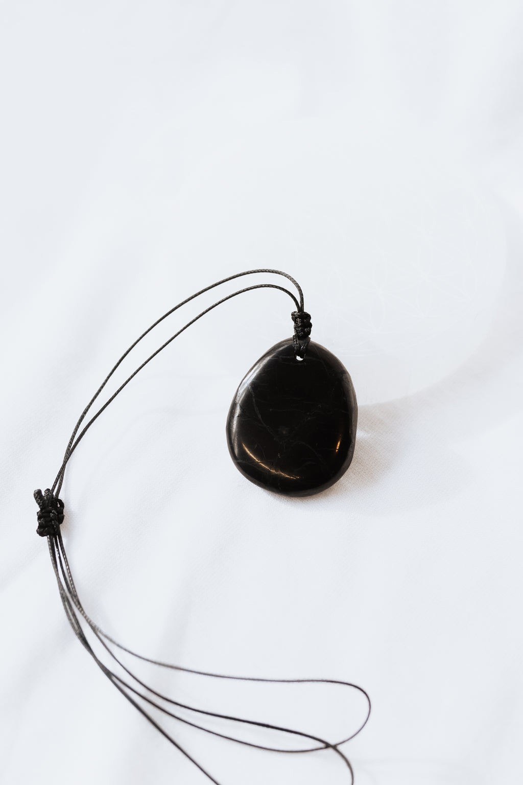 Shungite Crystal Pendant on adjustable cord | Grounding • Protection • Purification