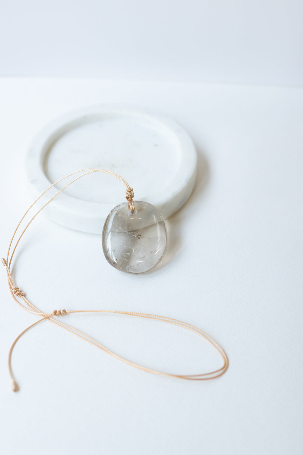 Smoky Quartz Crystal Pendant #4 | Grounding • Protection • Release