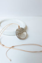 Smoky Quartz Crystal Pendant #4 | Grounding • Protection • Release