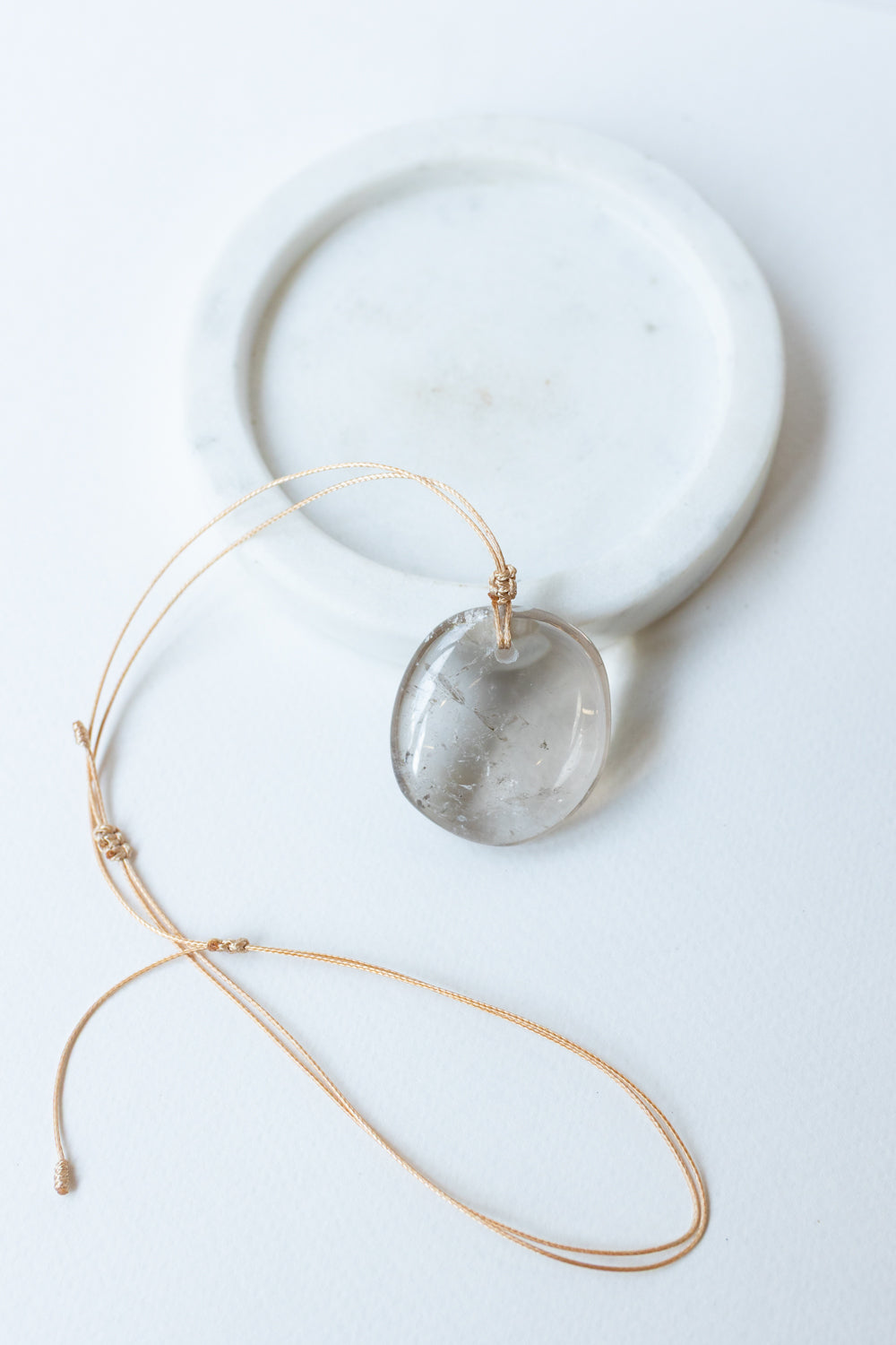 Smoky Quartz Crystal Pendant #4 | Grounding • Protection • Release