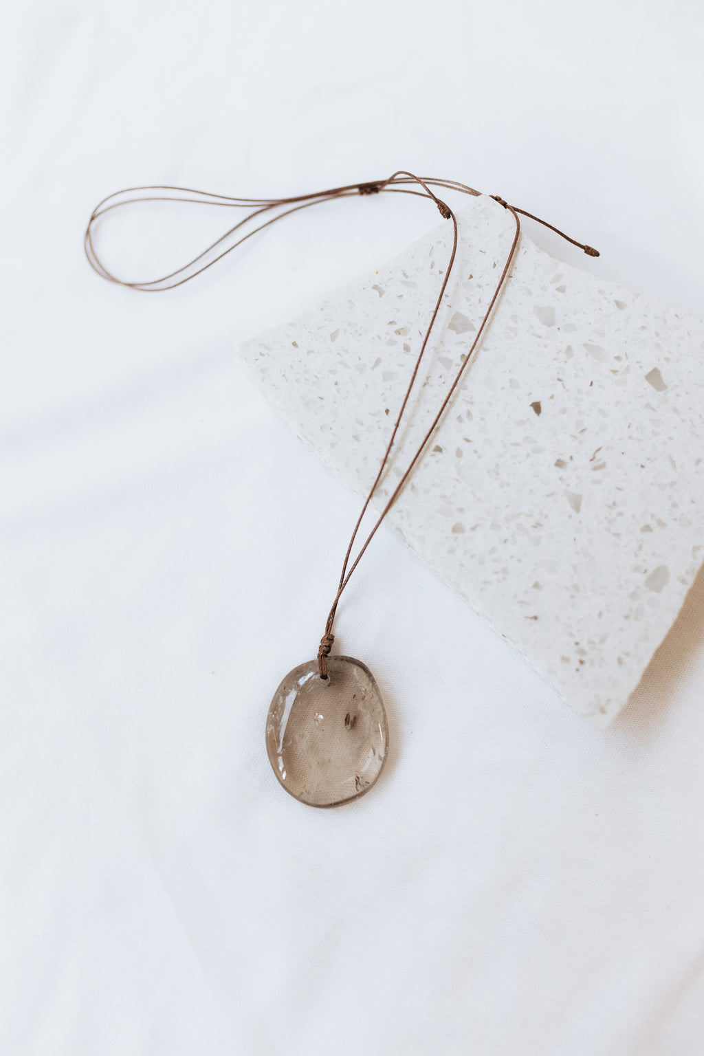 Smoky Quartz Crystal Pendant #A | Grounding • Protection • Release