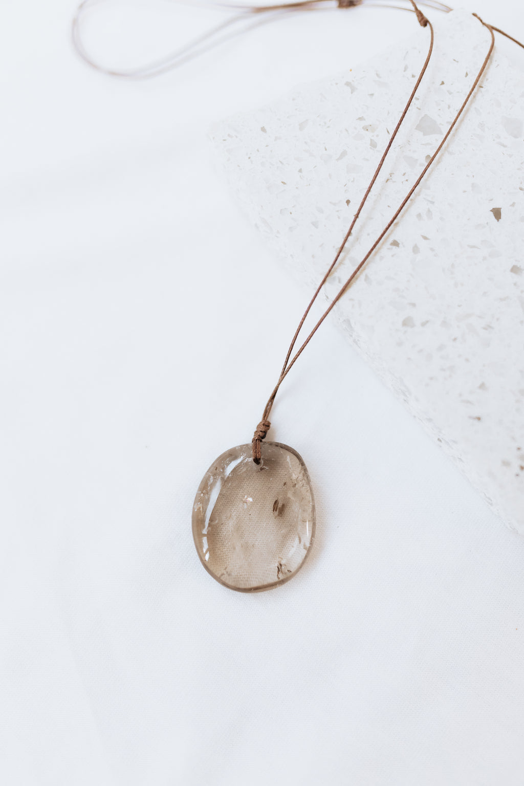 Smoky Quartz Crystal Pendant #A | Grounding • Protection • Release