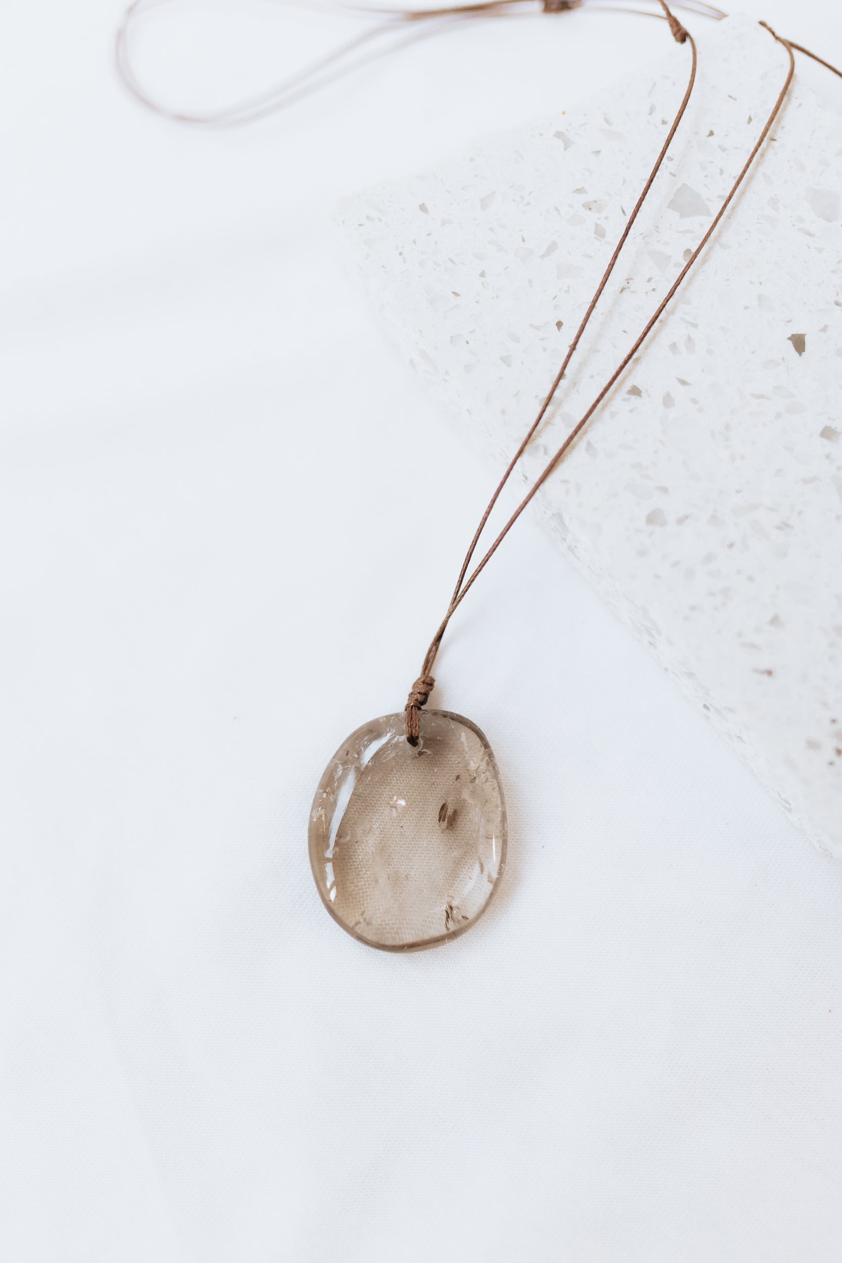 Smoky Quartz Crystal Pendant #A | Grounding • Protection • Release