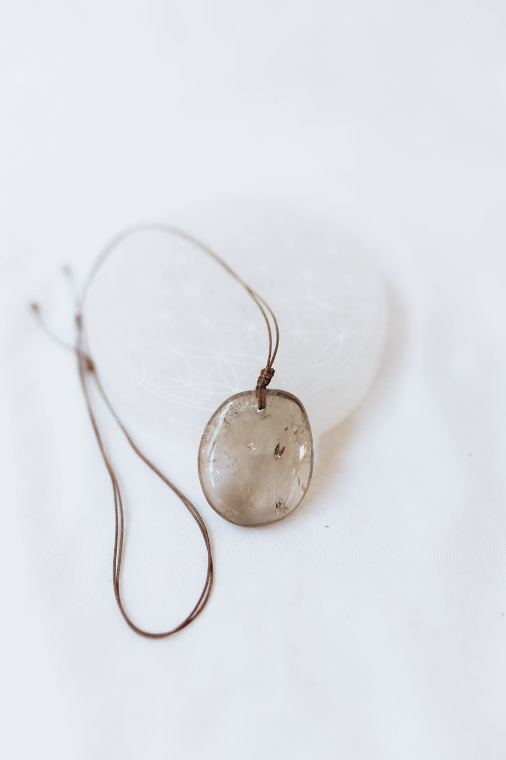Smoky Quartz Crystal Pendant #A | Grounding • Protection • Release