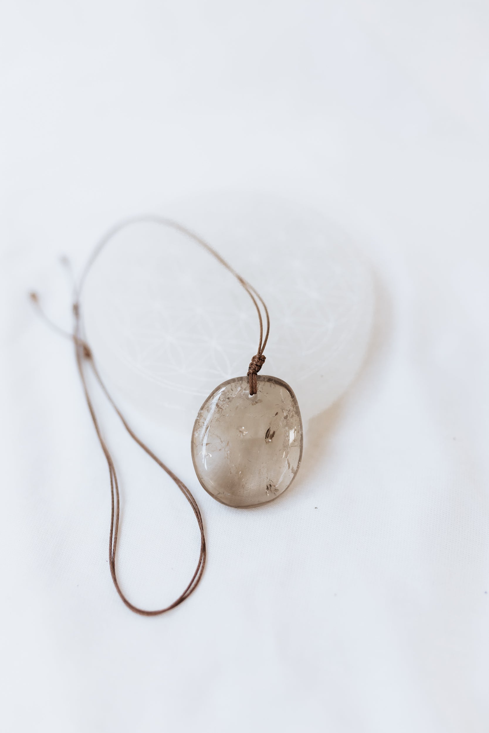 Smoky Quartz Crystal Pendant #A | Grounding • Protection • Release