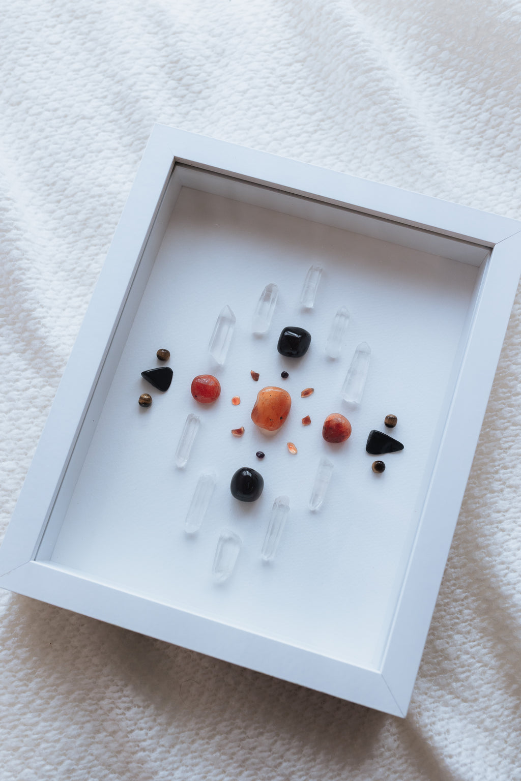 STEP INTO YOUR POWER - Intuitively Channeled Framed Crystal Grid