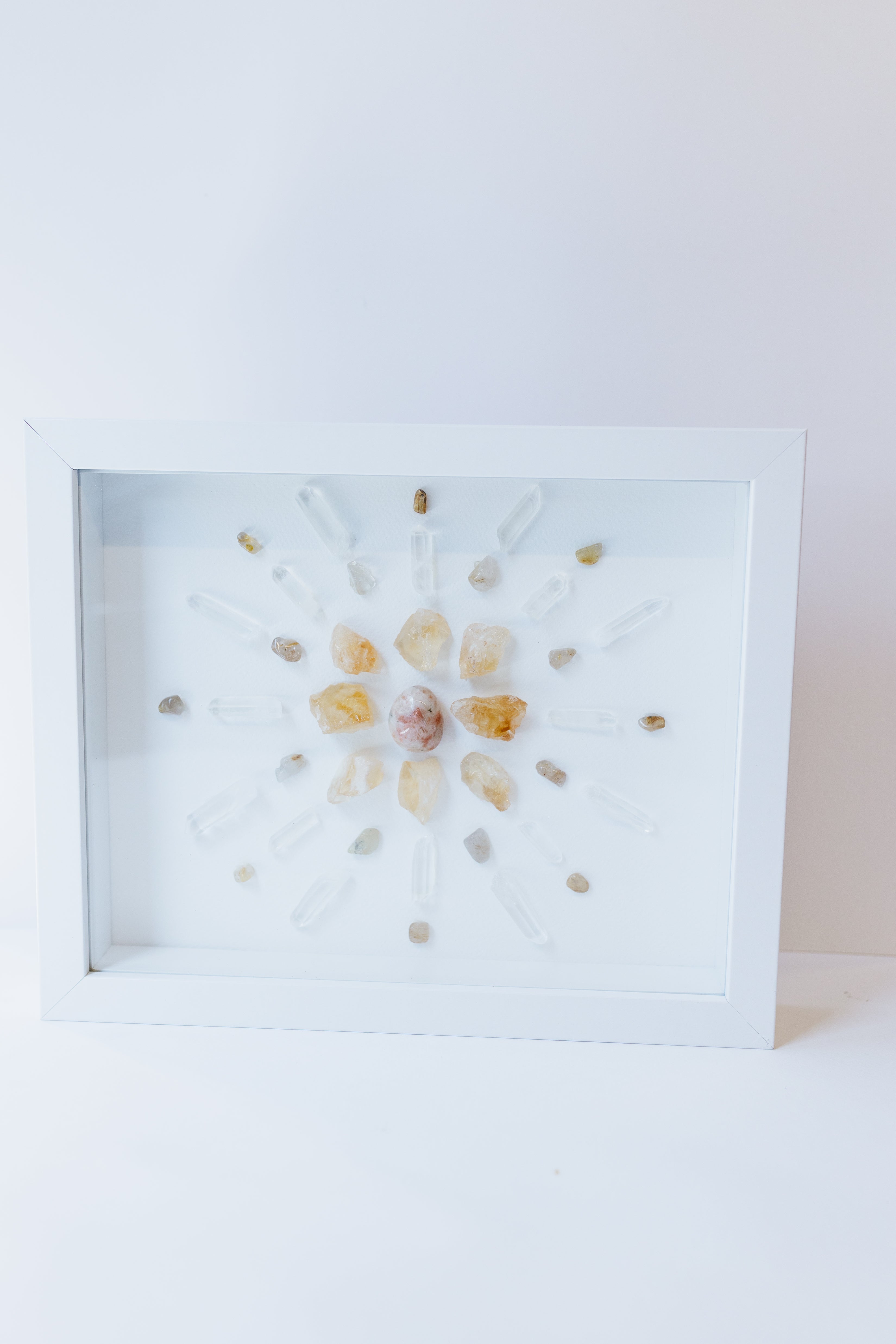SUNBURST - Intuitively Crafted Framed Crystal Grid