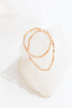 Sunstone 4mm Faceted Crystal Bracelet | Joy • Vitality • Leadership