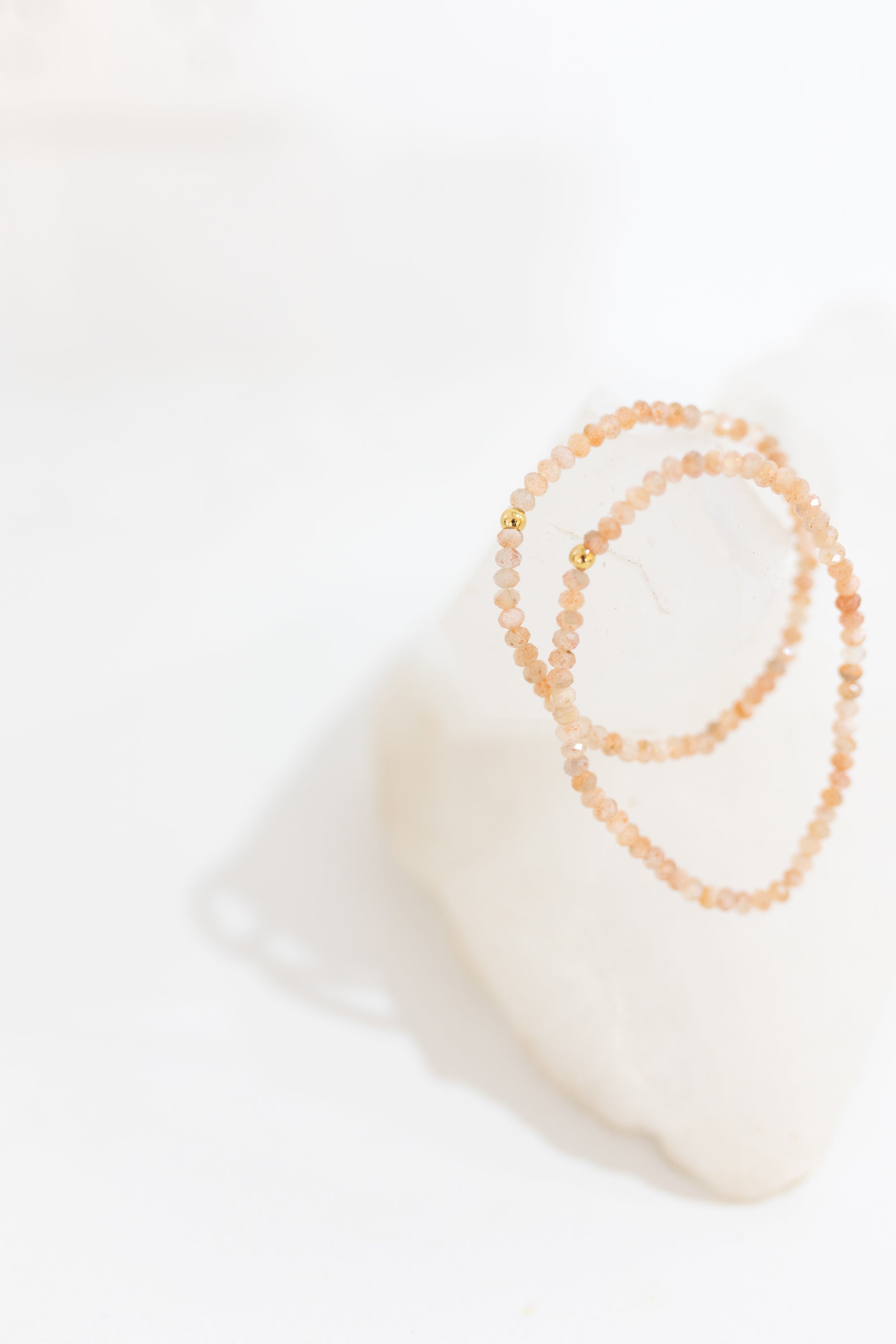 Sunstone 4mm Faceted Crystal Bracelet | Joy • Vitality • Leadership
