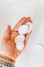White Scolecite Crystal Worry Stone | The Stone of Deep Peace & Spiritual Awakening
