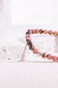 Crystal Bracelet: Rhodonite - Knight Inspired
