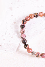 Crystal Bracelet: Rhodonite - Knight Inspired