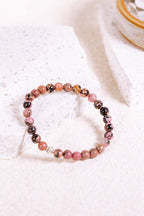 Crystal Bracelet: Rhodonite - Knight Inspired